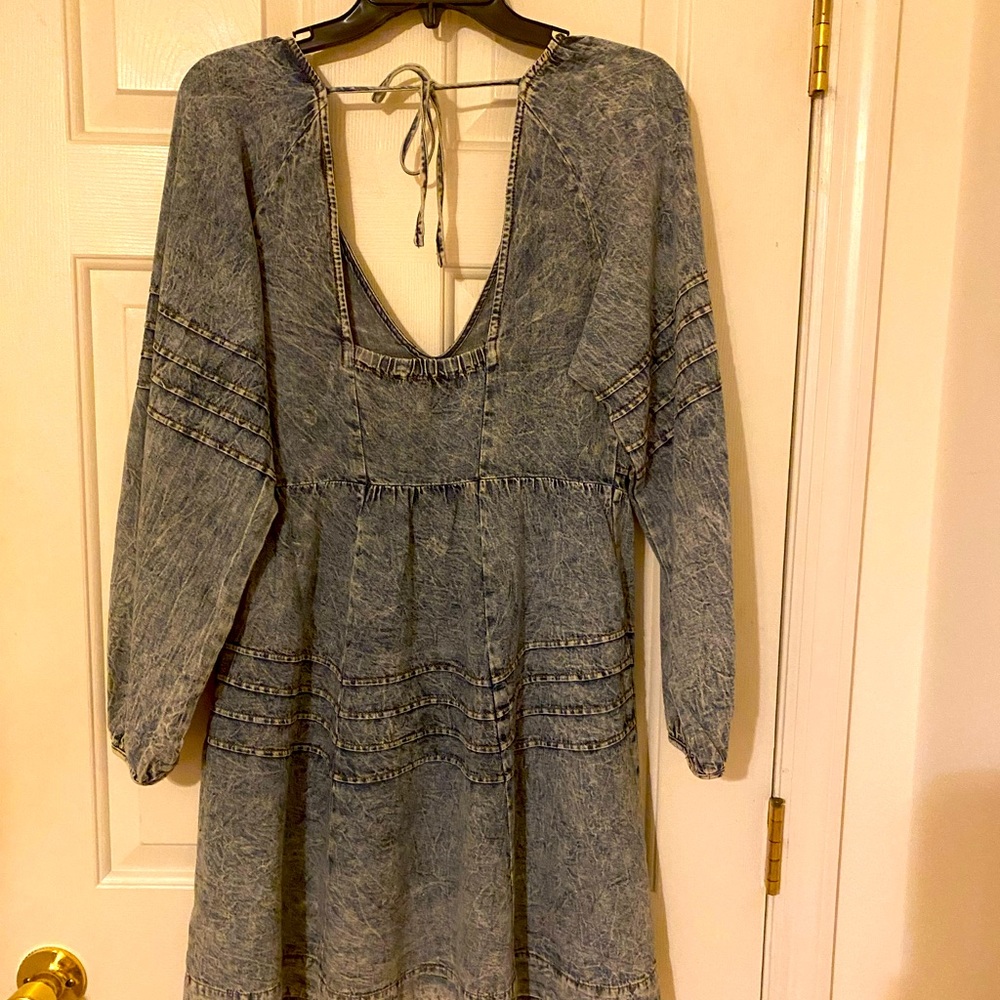 Boho denim dress